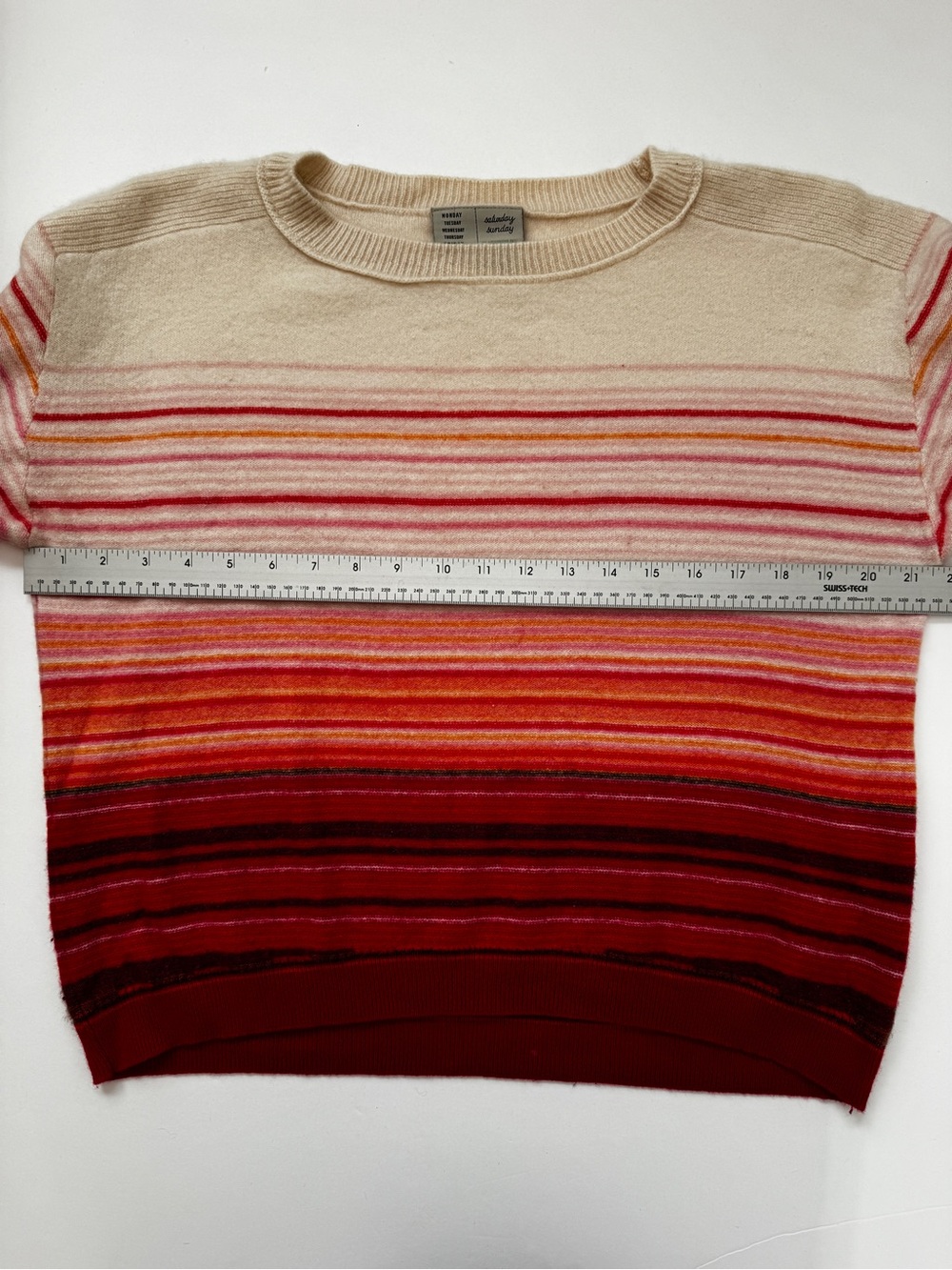 Anthropologie Saturday Sunday Emmeline Sweater 100% Cashmere Crew Neck Sz M - Picture 9 of 16